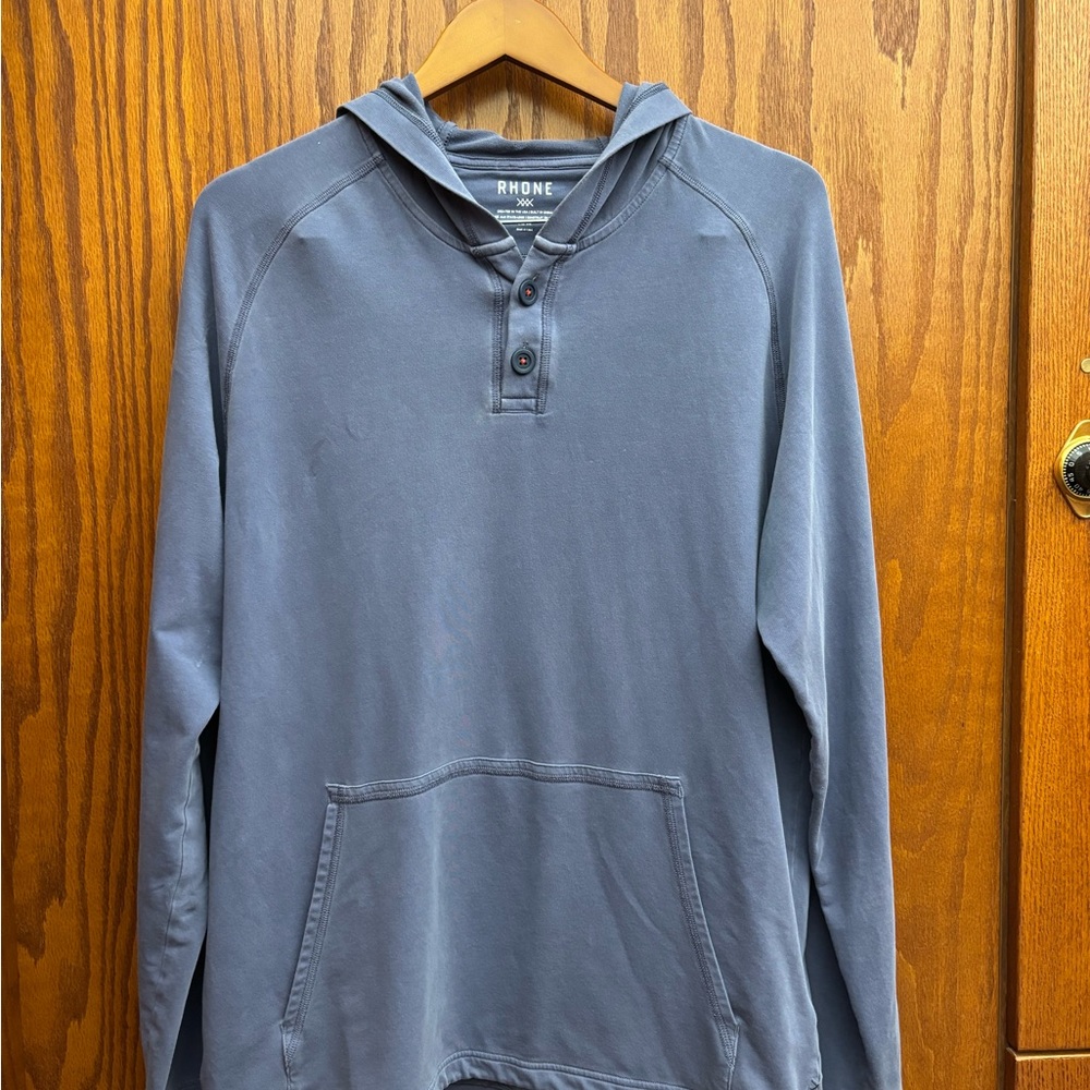 Rhone Men's Slate Blue Hoodie